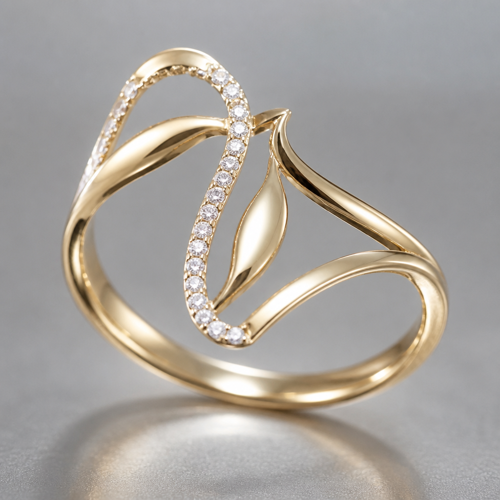 A women's ring
photorealistic jewelry design, A women's ring, modern style, just the design no text