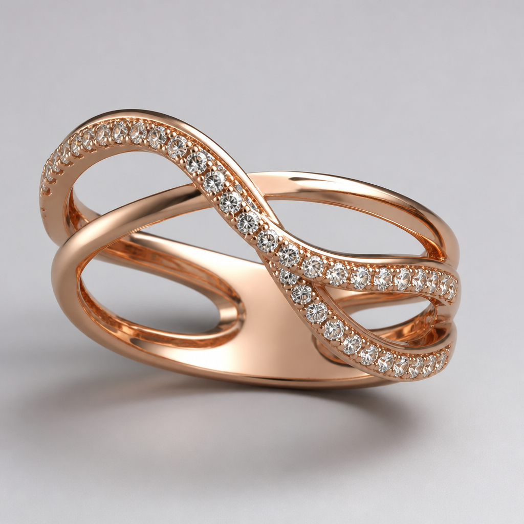 A women's ring
photorealistic jewelry design, A women's ring, modern style, just the design no text