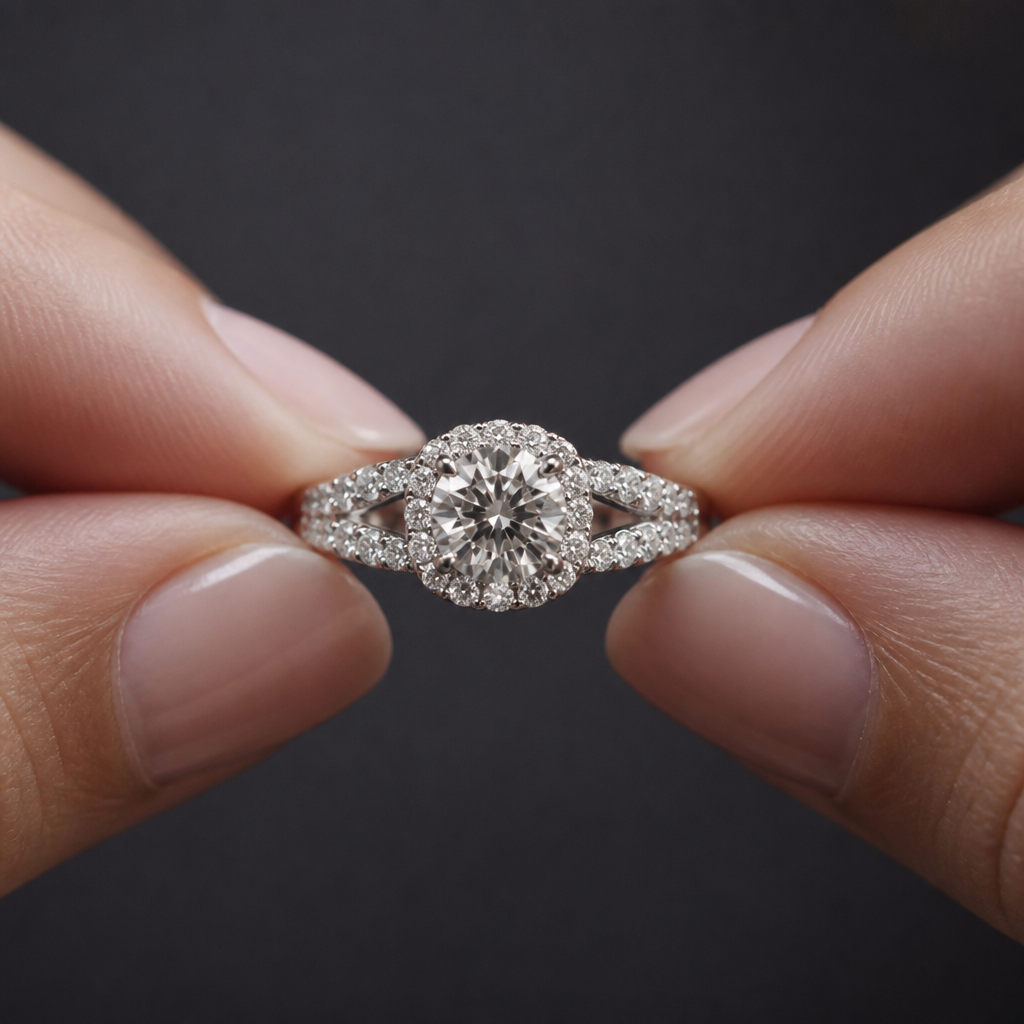 Hands holding Diamonds ring
photorealistic jewelry design, Hands holding Diamonds ring , just the design no text