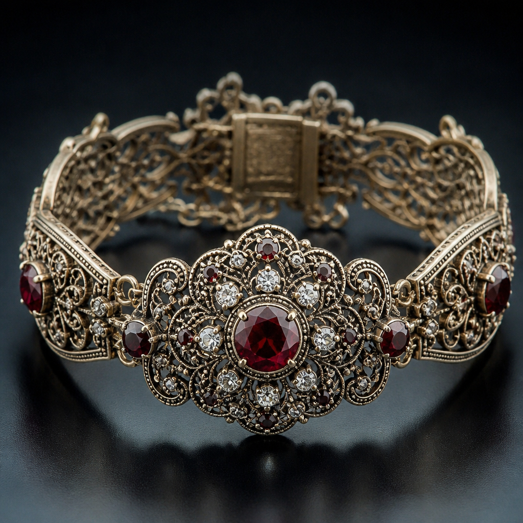 A vintage women's bracelet, highly ornate, intricate and elaborate, richly detailed
photorealistic jewelry design, A vintage women's bracelet, highly ornate, intricate and elaborate, richly detailed, vintage style, just the design no text