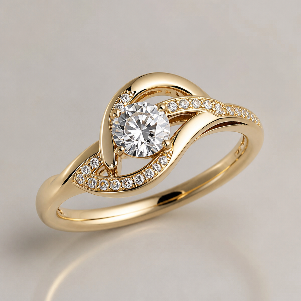 A women's ring
photorealistic jewelry design, A women's ring, modern style, just the design no text
