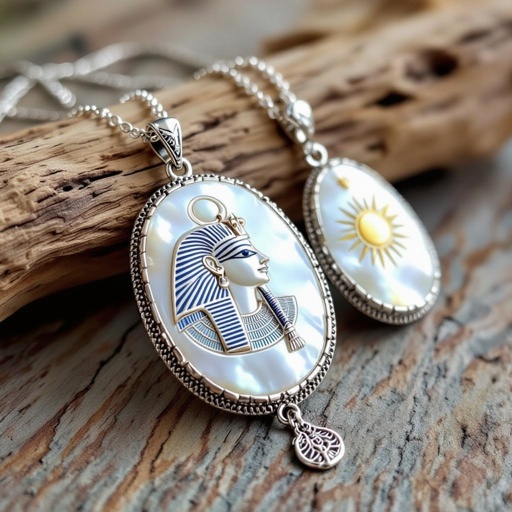 Zototy long earrings with a pendant symbolic image of the Egyptian god Ra with a bird's head symbol of the sun long chains