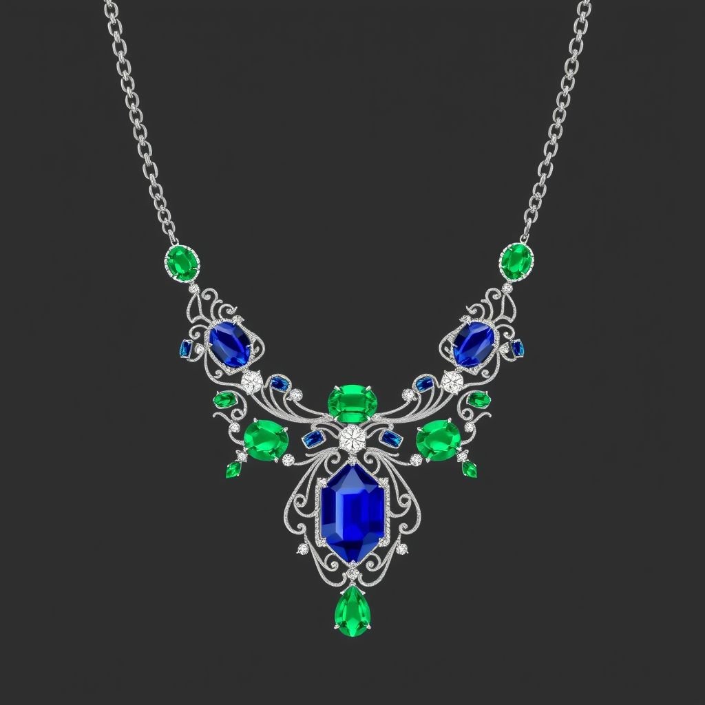 Gems with necklaces 