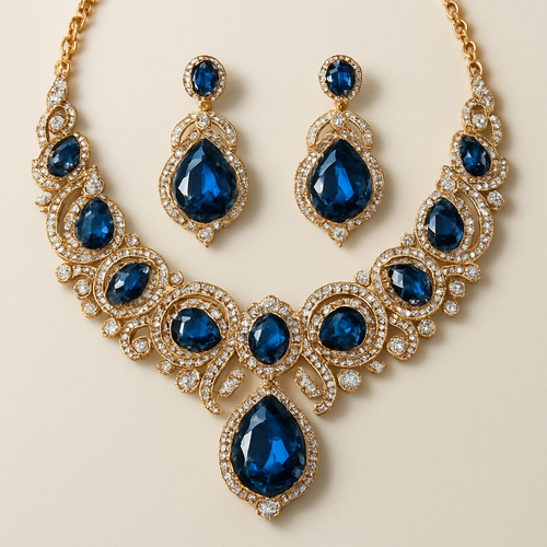 Necklace with earrings 