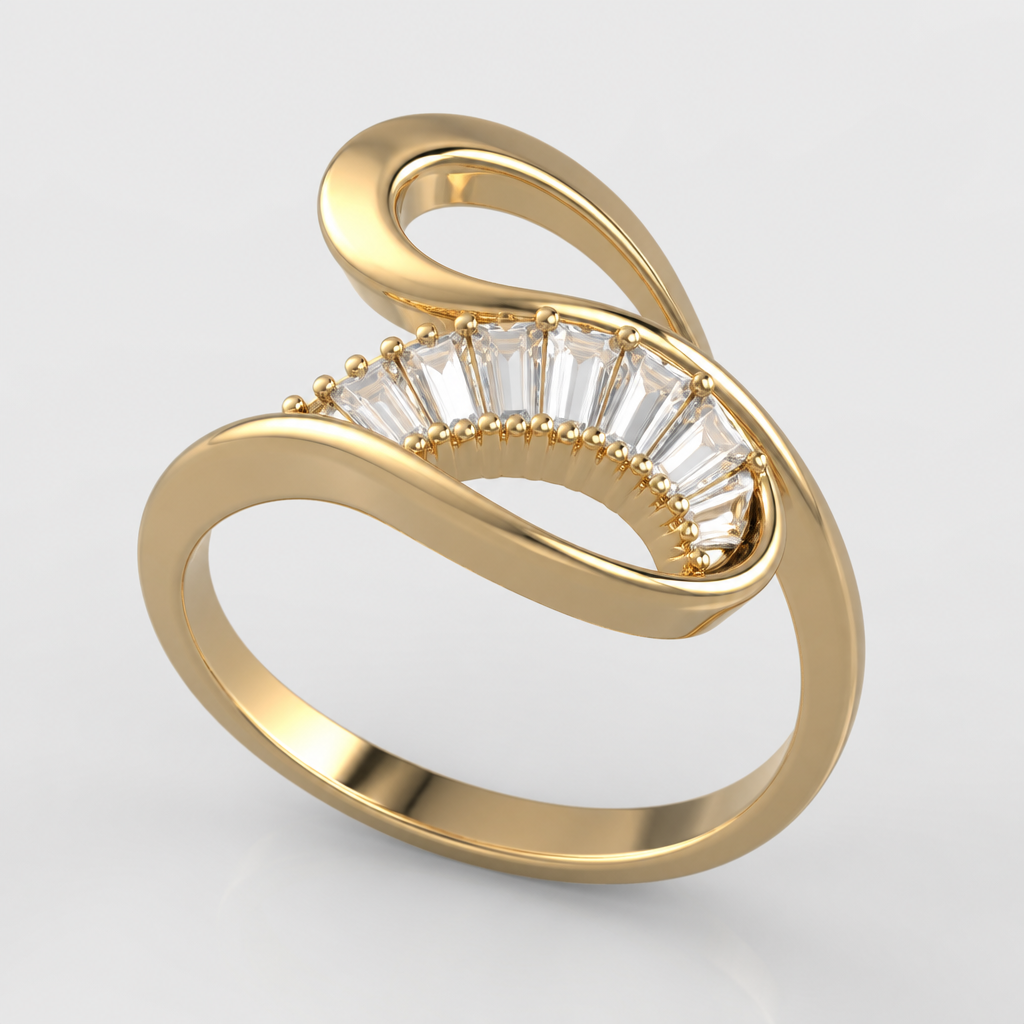 A women's ring
photorealistic jewelry design, A women's ring, modern style, just the design no text