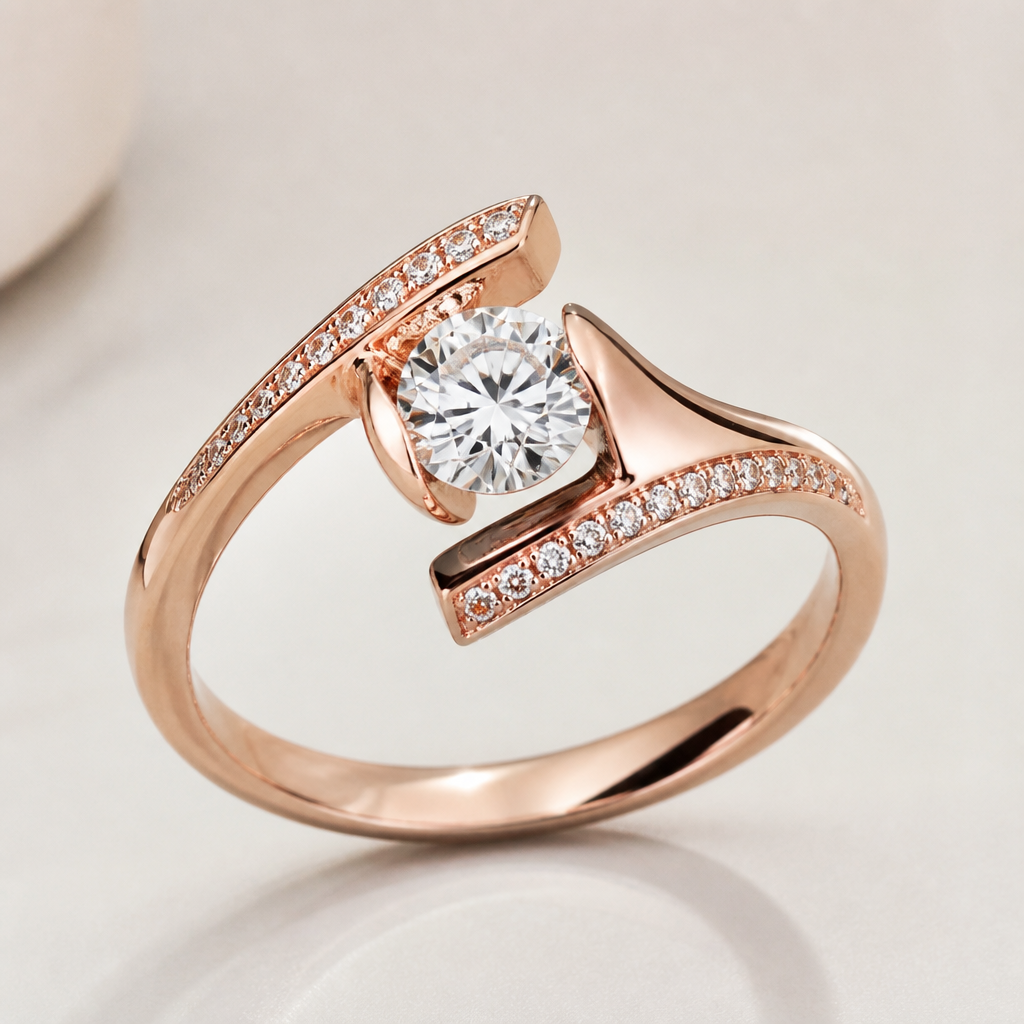 A women's ring
photorealistic jewelry design, A women's ring, modern style, just the design no text