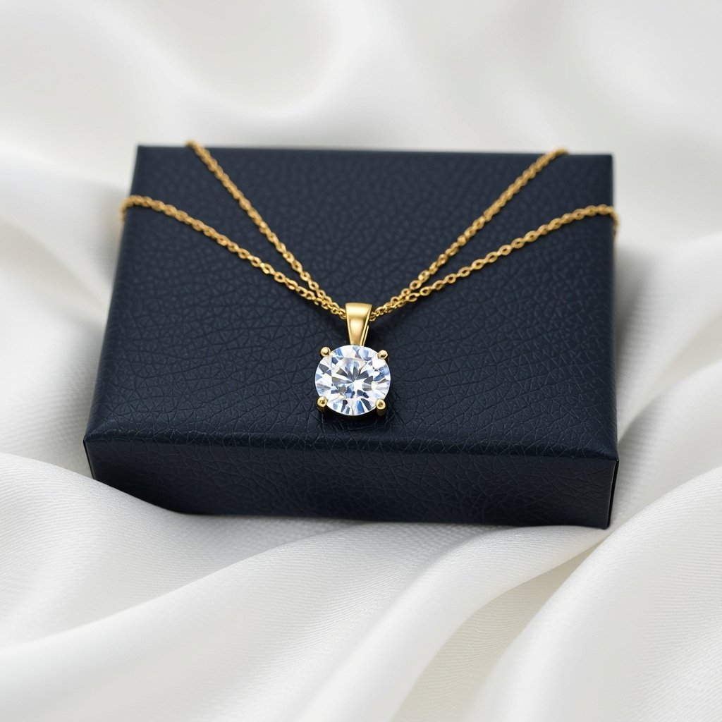 Moissanite kundan necklace for Asian girl