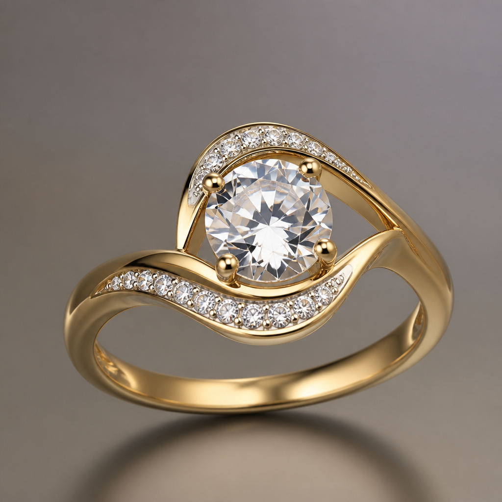 A women's ring
photorealistic jewelry design, A women's ring, modern style, just the design no text