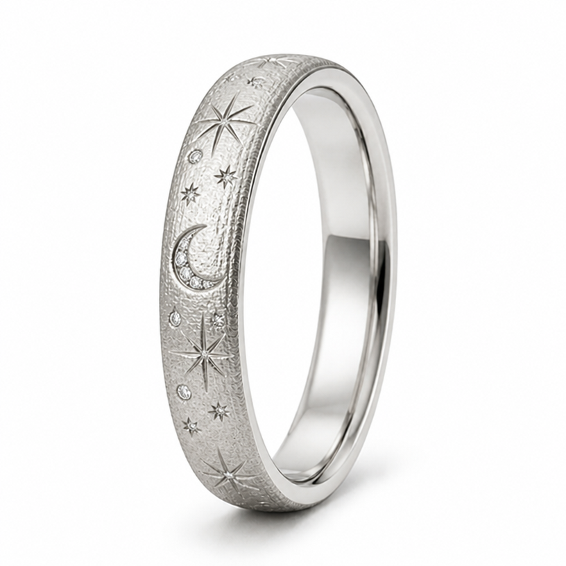 engraving with small accent stones
edit the attached jewelry design with these instructions: engraving with small accent stones. keep it photorealistic, just the design no text