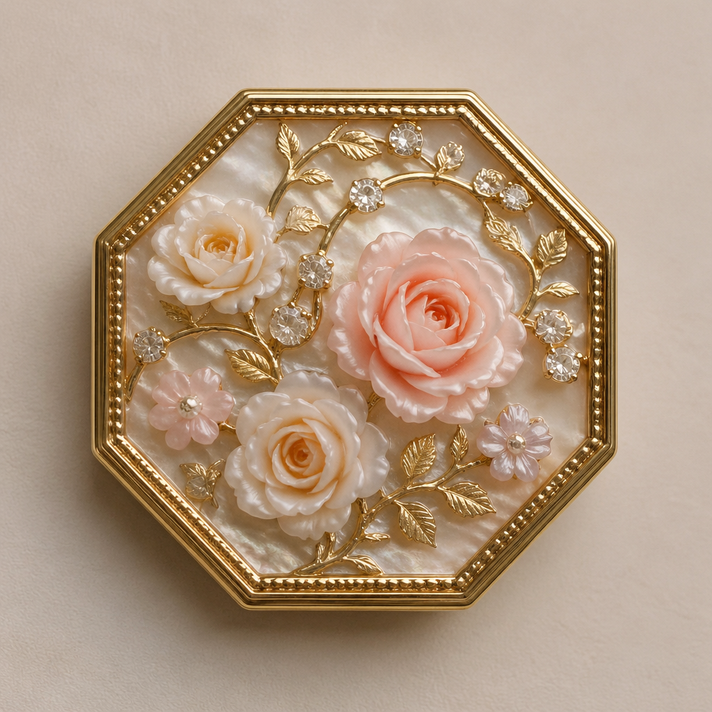 . Refinement: make it in octagon
photorealistic jewelry design, . Refinement: make it in octagon, Romantic style, just the design no text