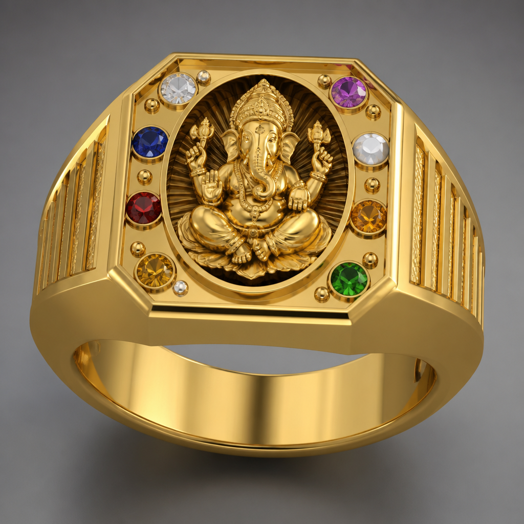 A men's ring. mohan name
number 3
Vinayaka
navaratna
ring
photorealistic jewelry design, A men's ring. mohan name
number 3
Vinayaka
navaratna
ring, modern style, just the design no text