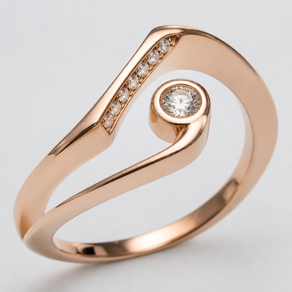 A women's ring
photorealistic jewelry design, A women's ring, modern style, just the design no text