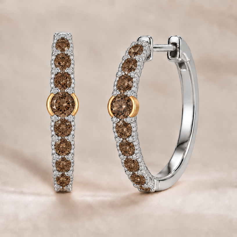 Make the setting of stones except center micro pave
edit the attached jewelry design with these instructions: Make the setting of stones except center micro pave. keep it photorealistic, just the design no text