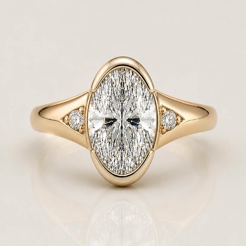 A women's ring with diamond stones. less accent stones
more aesthetic
using the attached image as a visual reference, create A women's ring with diamond stones. less accent stones
more aesthetic. photorealistic, just the design no text