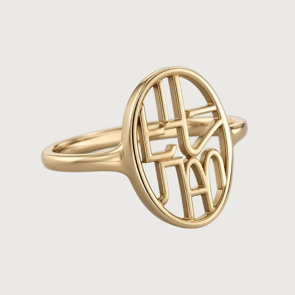 Liora Eytan names to be on the ring, as a merged letters like a shape
photorealistic jewelry design, Liora Eytan names to be on the ring, as a merged letters like a shape, modern style, just the design no text