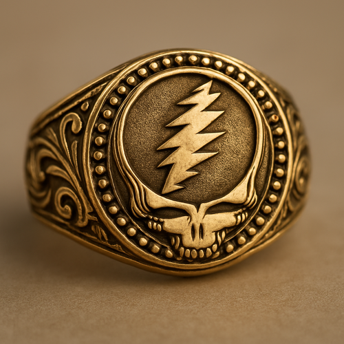 Grateful dead themed ring 