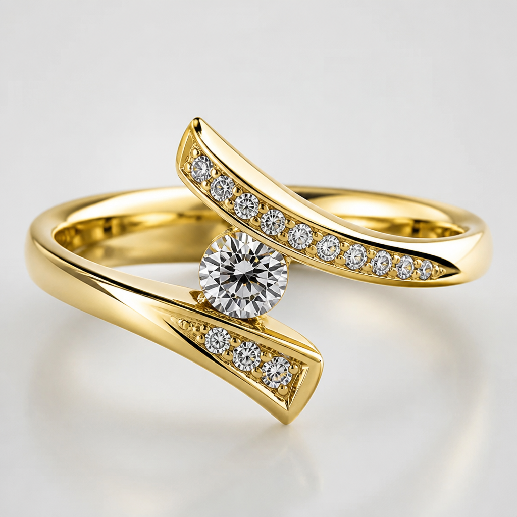 A women's ring
photorealistic jewelry design, A women's ring, modern style, just the design no text
