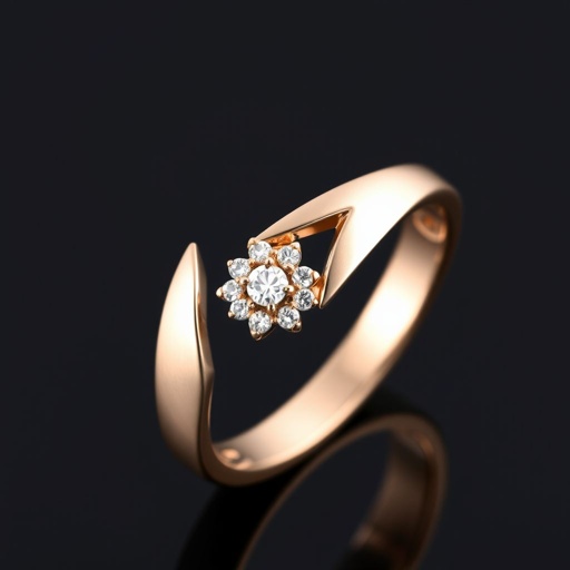 Delicate small diamond ring with contemporary designs