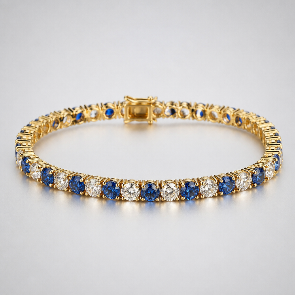 Bracelet
photorealistic jewelry design, Bracelet
, tennis style, just the design no text