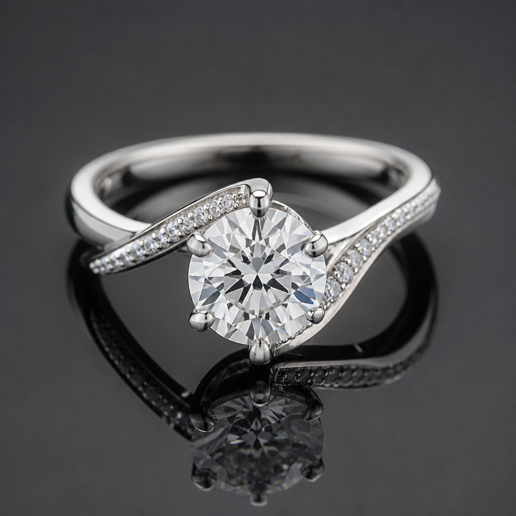 A women's ring. engagement Rings
photorealistic jewelry design, A women's ring. engagement Rings, modern style, just the design no text