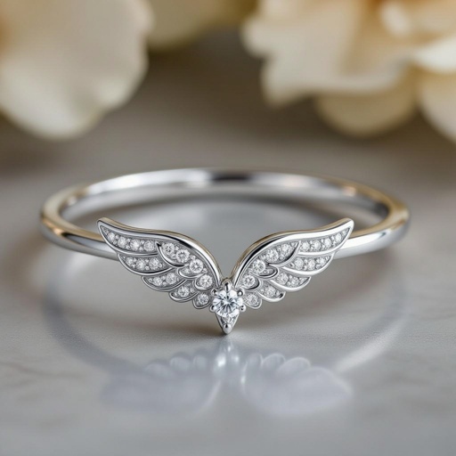 Make it minimalist; a bracelet that has diamond forming a wing