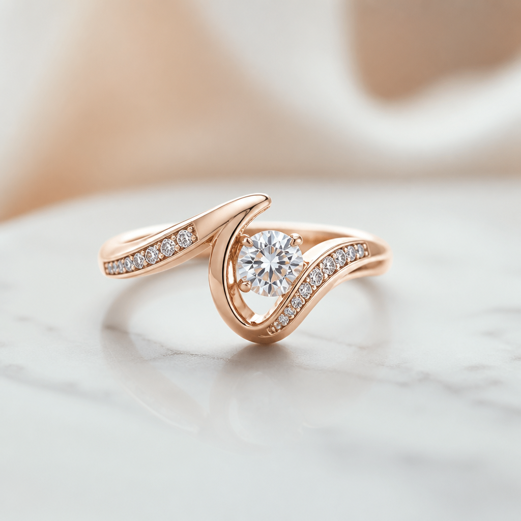 A women's ring
photorealistic jewelry design, A women's ring, modern style, just the design no text