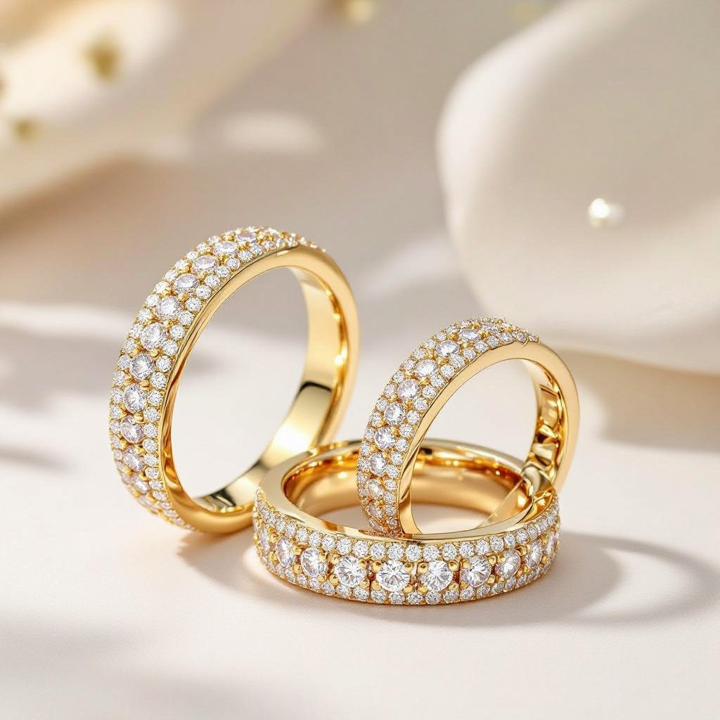 DETAILS MAKE THE ICON. You think you've seen pavé? Think again. These rings in yellow and rose gold rewrite the rules of diamond setting. Every curve, every micro-pavé, every contrast is designed not just to sparkle - but to say something. Because real luxury isn't about shouting. It's about whispering elegance through design choices no one else dared to make.