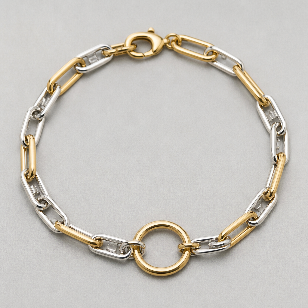Bracelet chain with ring simple