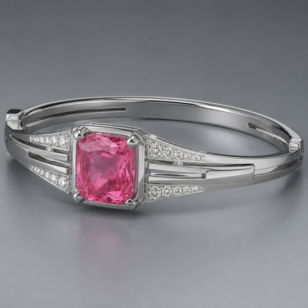 9.2ct Mogok Zicon untreated, to design bangle.
photorealistic jewelry design, 9.2ct Mogok Zicon untreated, to design bangle. , contemporary style, just the design no text