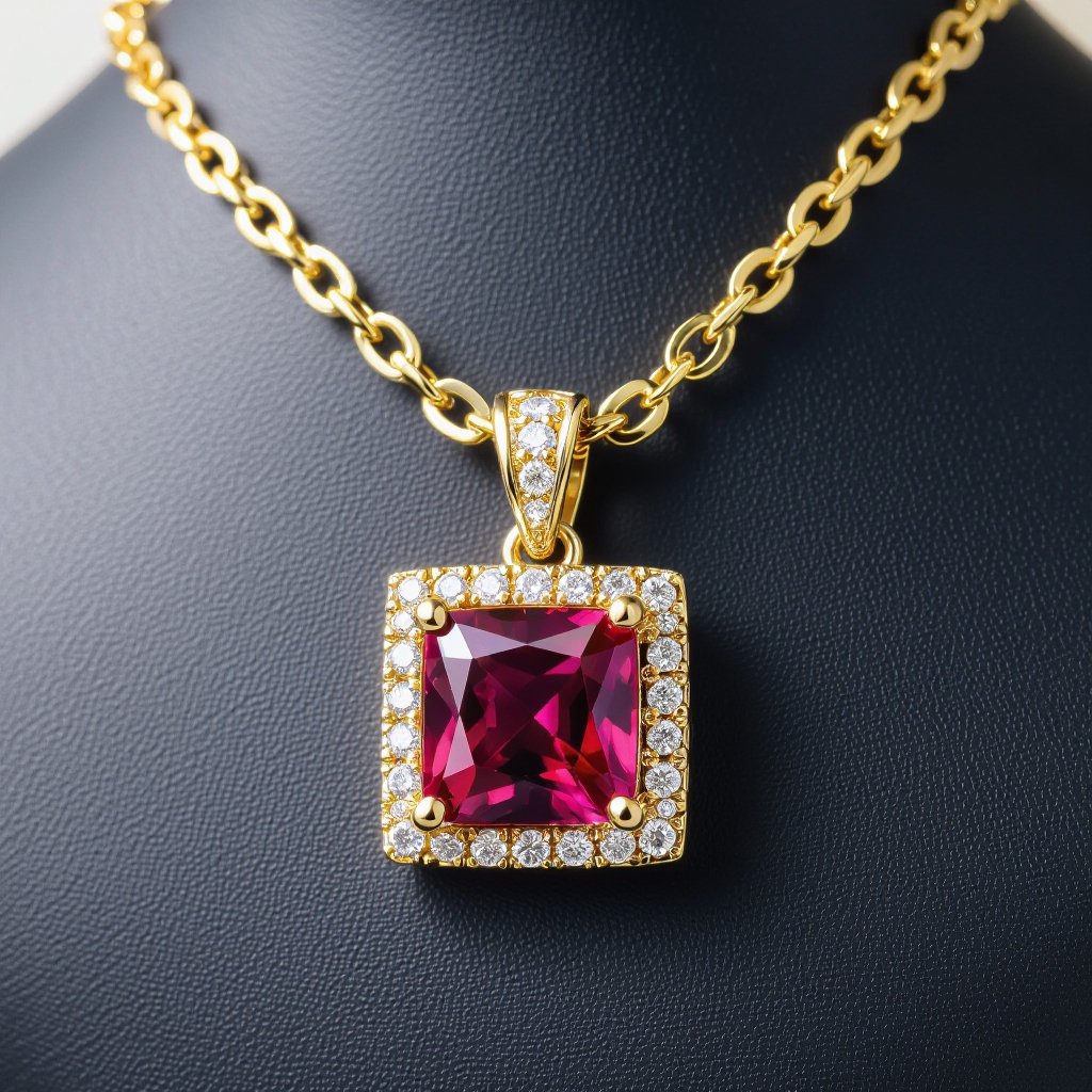 Can you make the gem square instead, same size as the chain