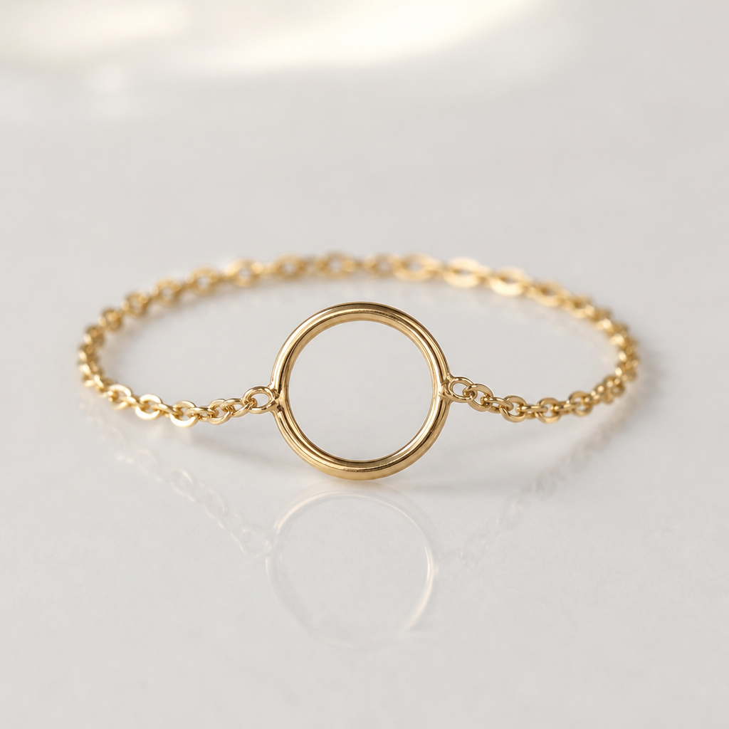 A women's ring. thin gold chain
photorealistic jewelry design, A women's ring. thin gold chain, modern style, just the design no text