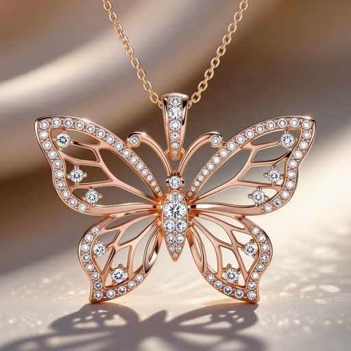 Make diamond rose gold as well, 1whole diamond=1 wing, rose gold diamond, okay bow make this a butterfly