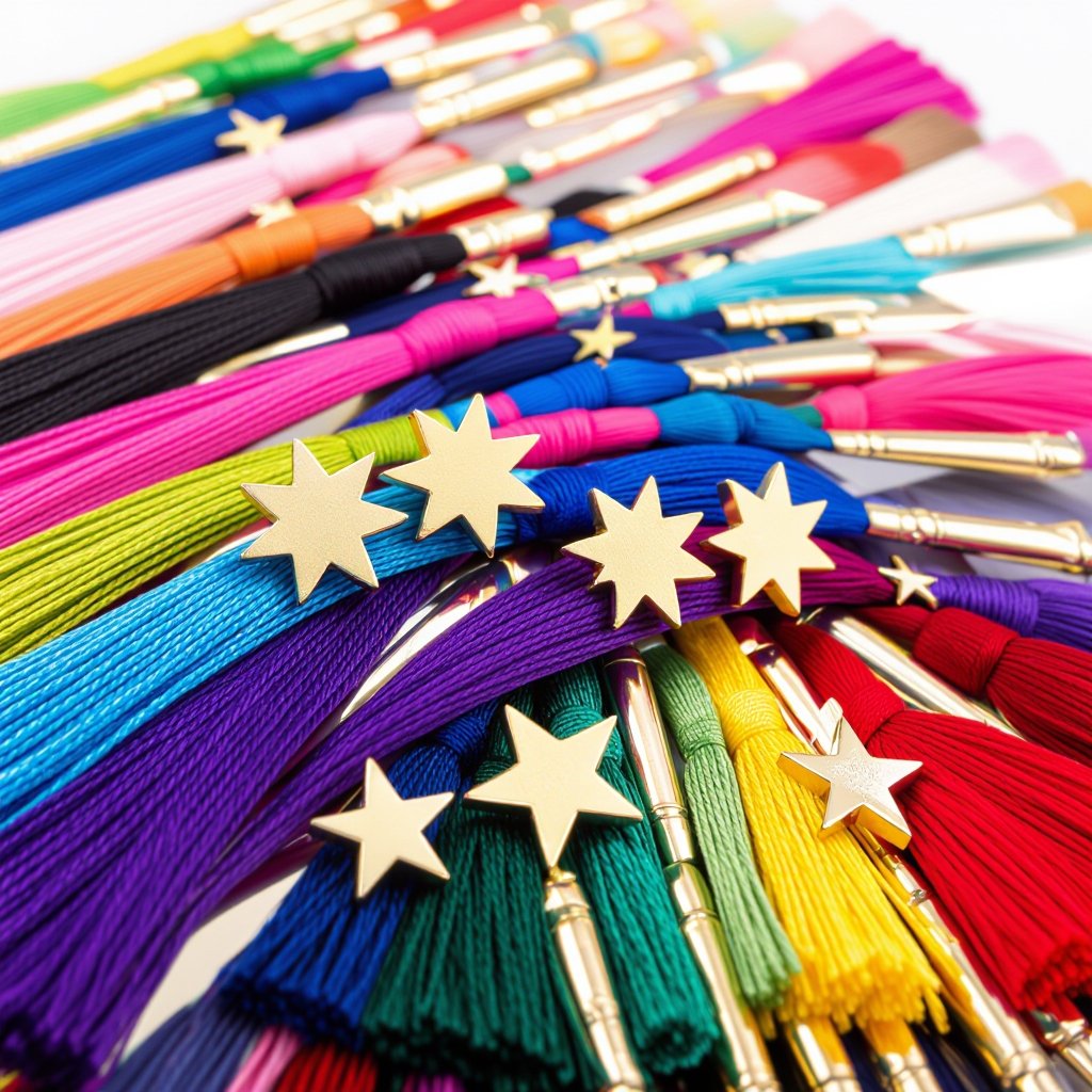 Небольшие золотые матовые серьги в виде созвездия