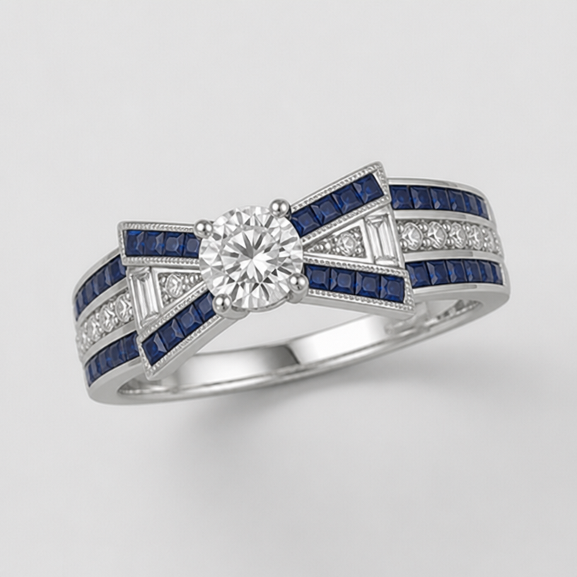 is there an art deco option?
edit the attached jewelry design with these instructions: is there an art deco option?. keep it photorealistic, just the design no text