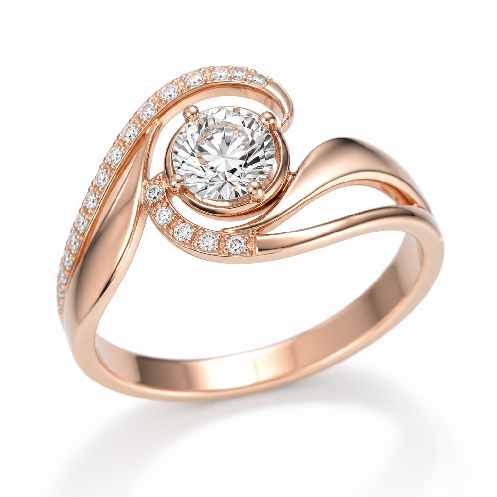 A modern women's ring
photorealistic jewelry design, A modern women's ring, modern style, just the design no text
