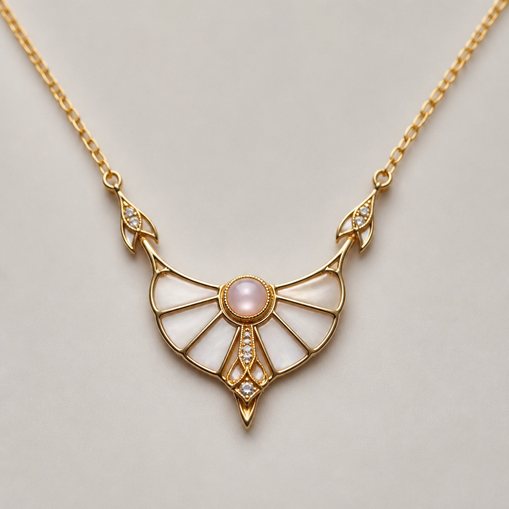 . Refinement: des motifs féminins et doux moins de diamant
photorealistic jewelry design, . Refinement: des motifs féminins et doux moins de diamant, Art Deco style, just the design no text