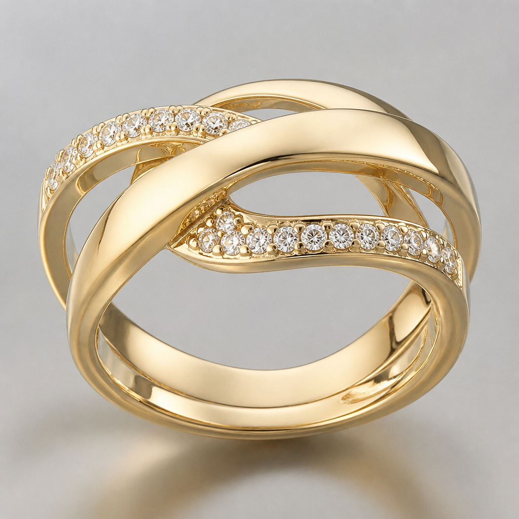 A women's ring
photorealistic jewelry design, A women's ring, modern style, just the design no text