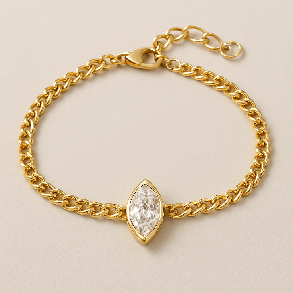 میشه به دستبند برای من درست کنی با چندتا تیکه زنجیر و یه قطعه به عنوان قطعه وسط و مهم ترین و زیبا ترین قطعه 