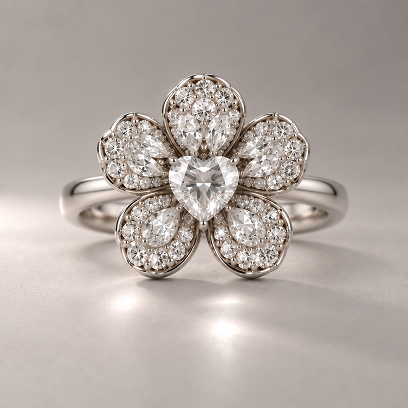 Make it ring
edit the attached jewelry design with these instructions: Make it ring. keep it photorealistic, just the design no text