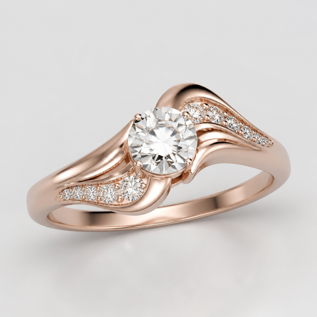 A women's ring
photorealistic jewelry design, A women's ring, modern style, just the design no text