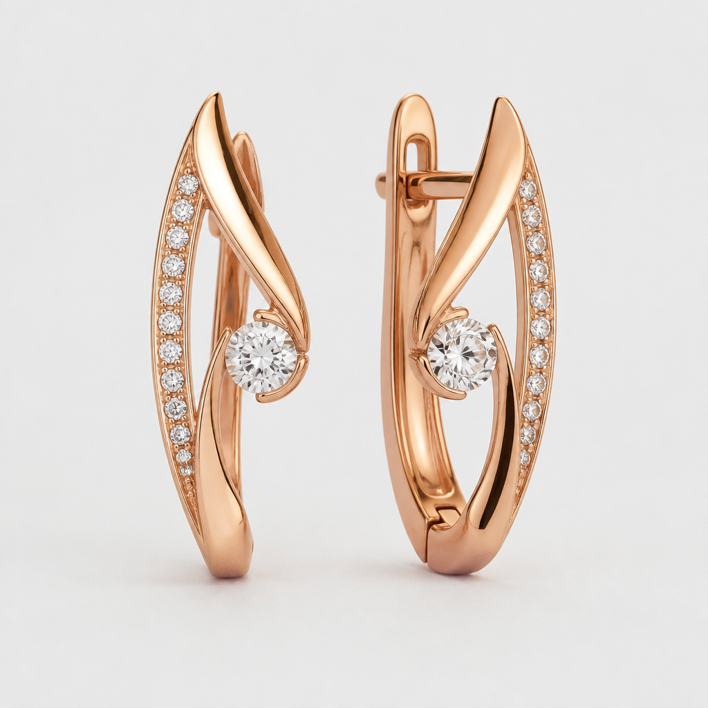 A women's earrings
photorealistic jewelry design, A women's earrings, modern style, just the design no text