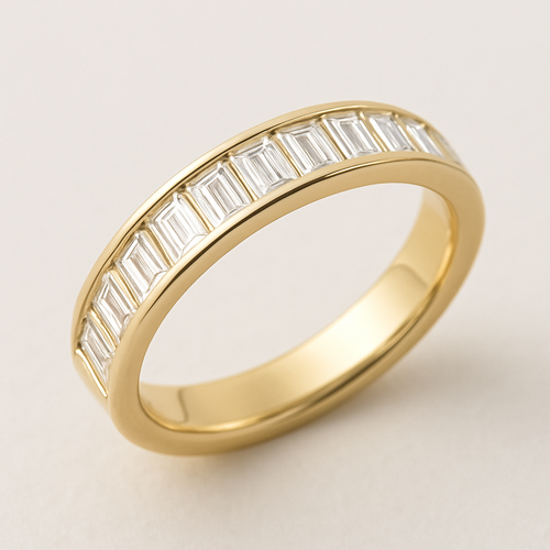 Wedding band baguette 