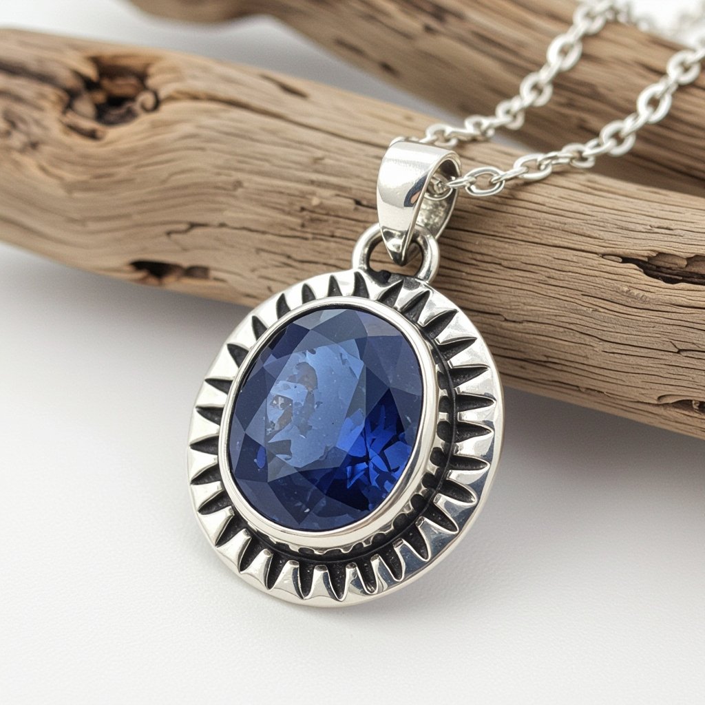 Sapphire amulet