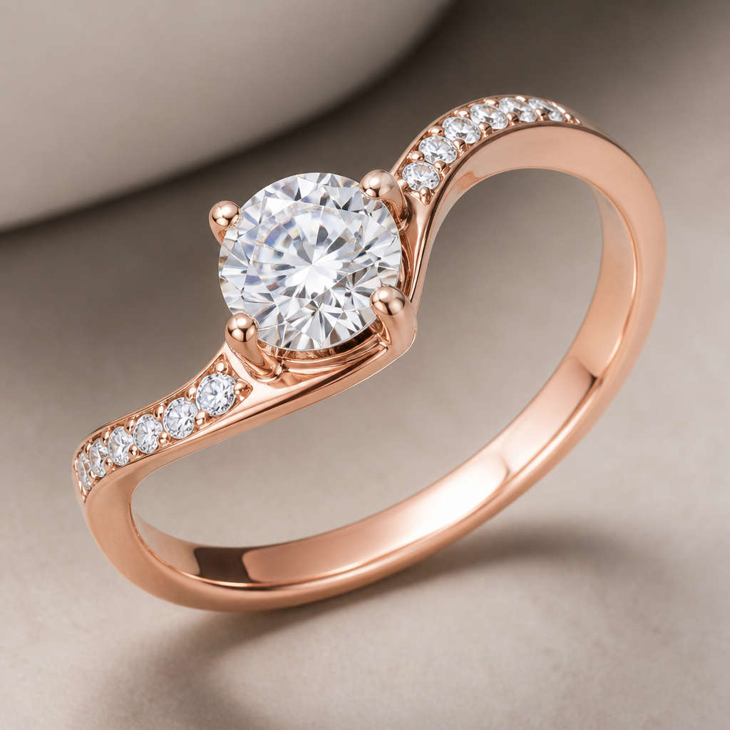 A women's ring
photorealistic jewelry design, A women's ring, modern style, just the design no text