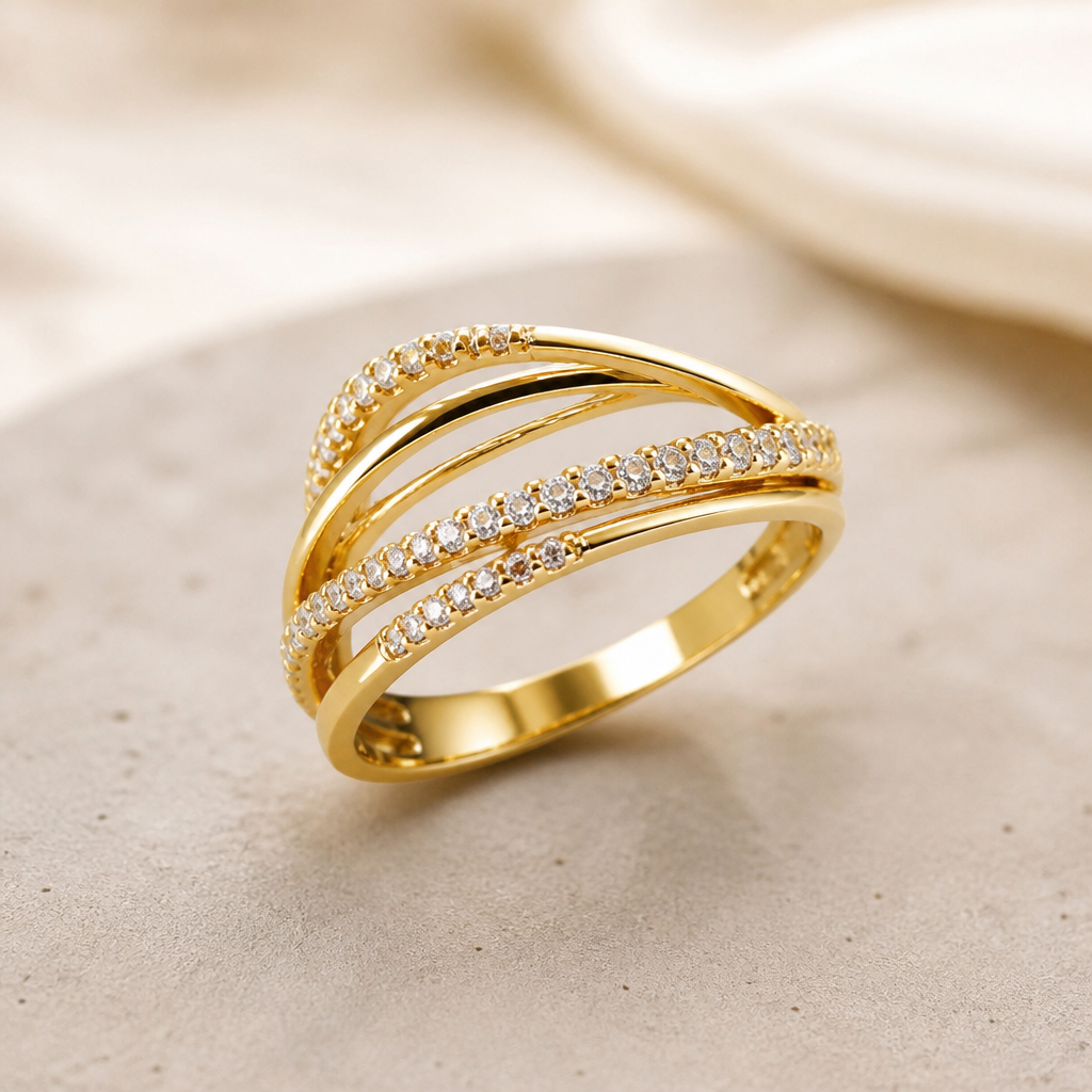A modern women's ring. New create this photo is reletive
