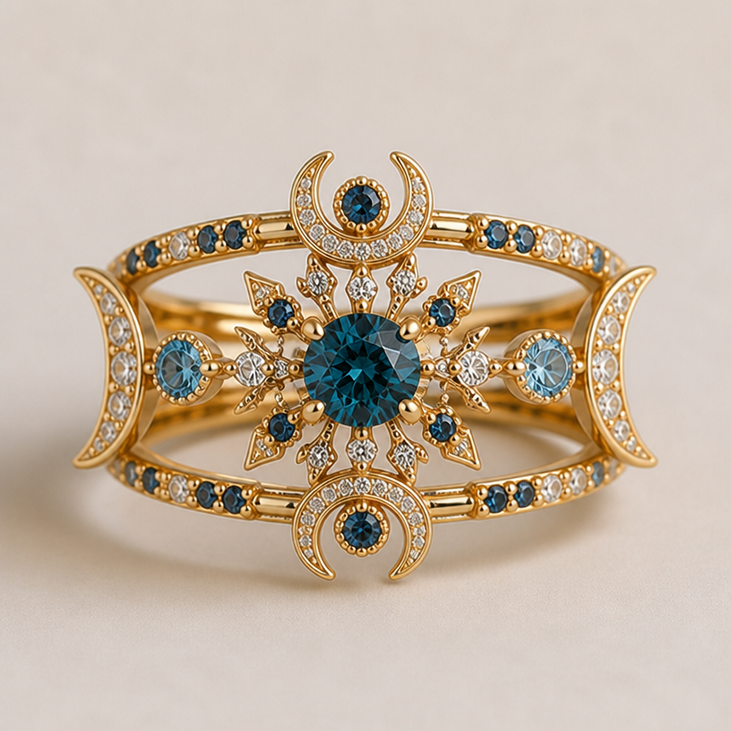 Love this style re-create this ring with a different vibe
edit the attached jewelry design with these instructions: Love this style re-create this ring with a different vibe. keep it photorealistic, just the design no text