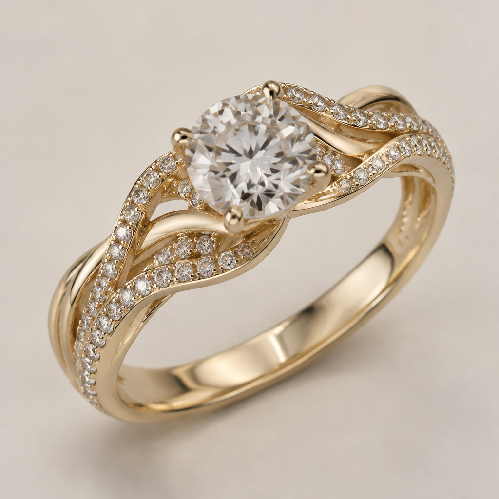 A women's ring
photorealistic jewelry design, A women's ring, modern style, just the design no text