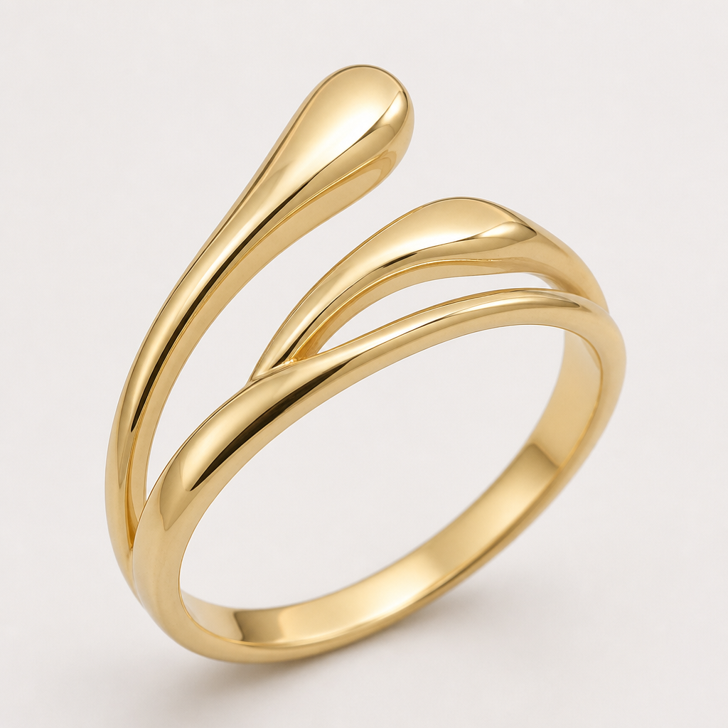 A women's ring. Quiero un anillo de Karen con enchapado de oro
photorealistic jewelry design, A women's ring. Quiero un anillo de Karen con enchapado de oro, modern style, just the design no text