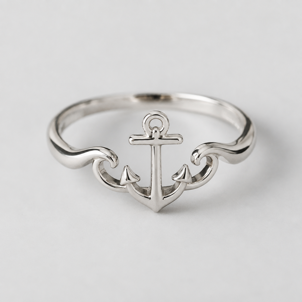 A women's ring made of silver, minimalist, simple and delicate, clean lines. nautical them men's ring
photorealistic jewelry design, A women's ring made of silver, minimalist, simple and delicate, clean lines. nautical them men's ring, modern style, just the design no text
