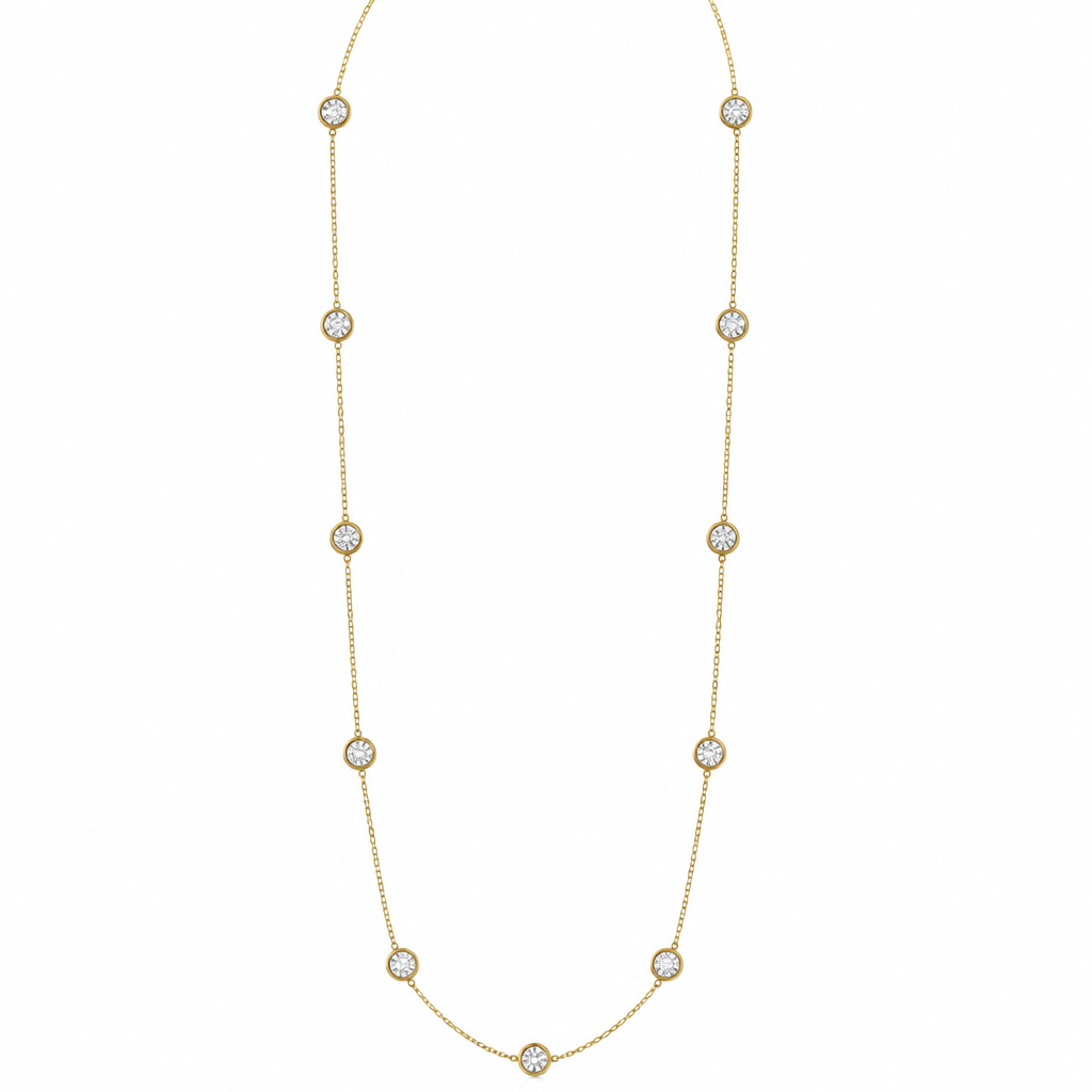 . Refinement: A full picture of the full length
photorealistic jewelry design, . Refinement: A full picture of the full length, Bezel-Set style, just the design no text